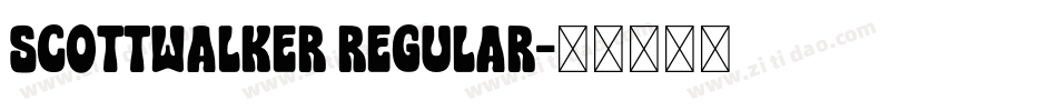 scottwalker regular字体转换